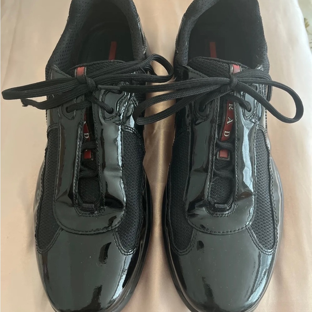 black prada cup shoes authentic